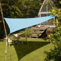 Lona parasol impermeable triangular - azul intenso